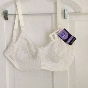 Bali White Lace Full Coverage Bra
